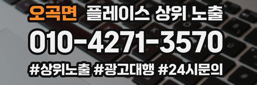 오곡면 플레이스 상위 노출