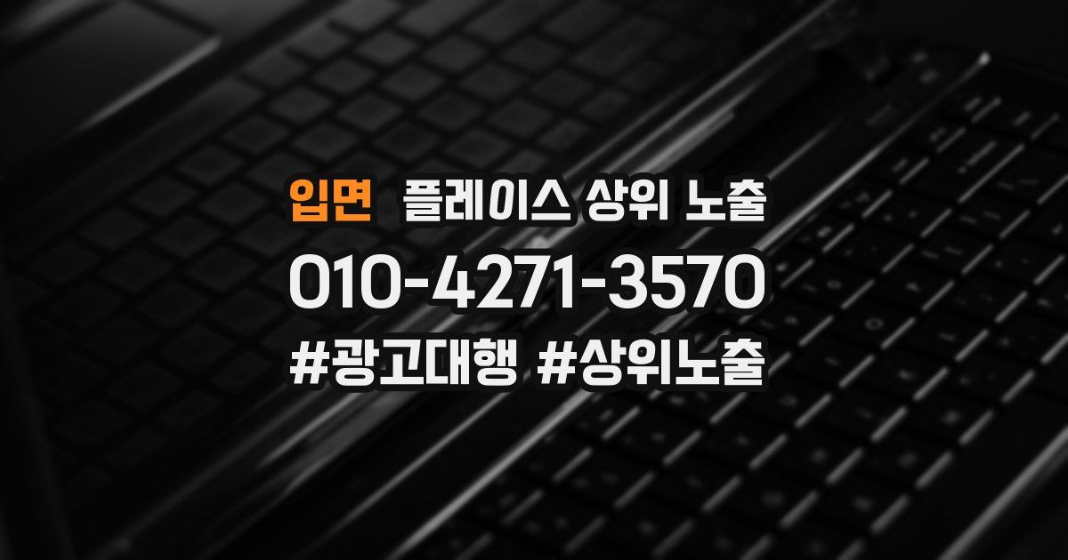 입면 플레이스 상위 노출