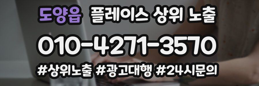 도양읍 플레이스 상위 노출