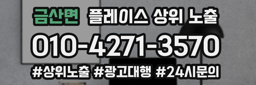 금산면 플레이스 상위 노출