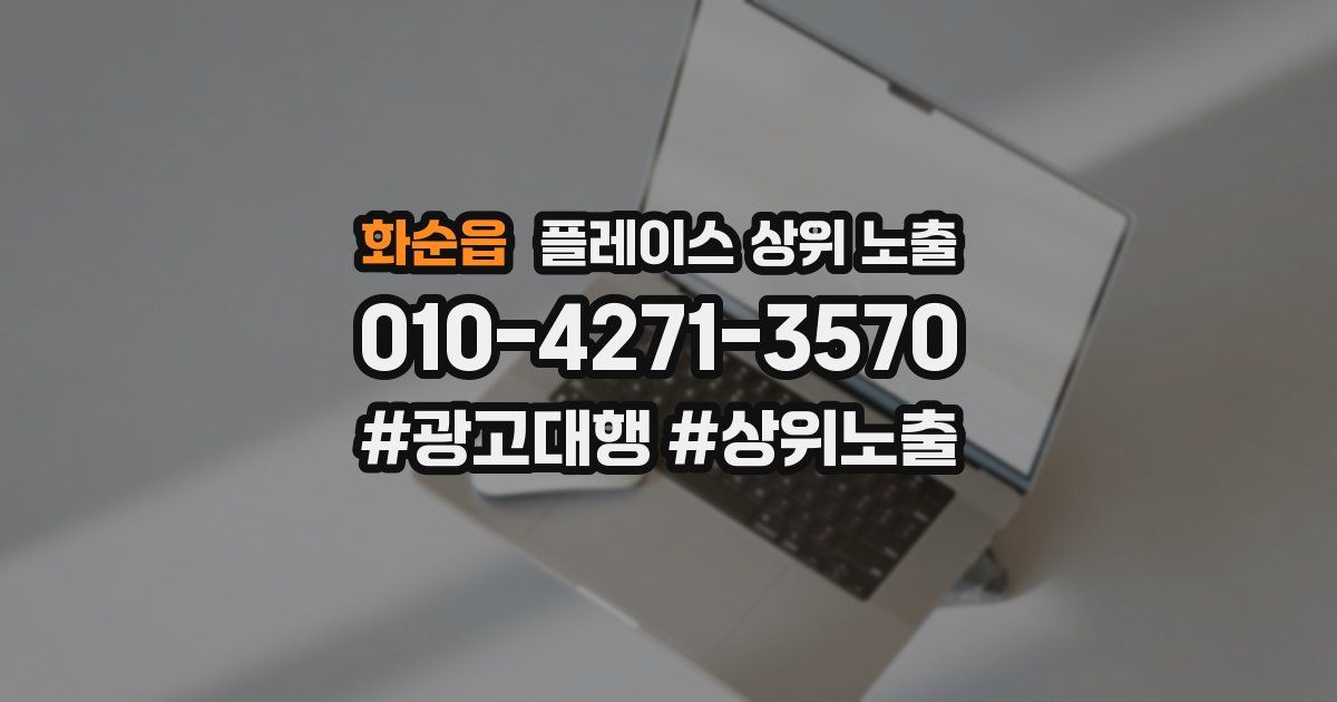 화순읍 플레이스 상위 노출