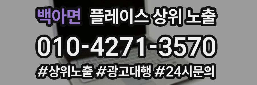 백아면 플레이스 상위 노출