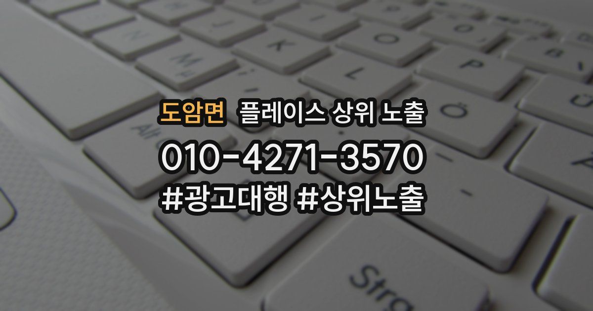 도암면 플레이스 상위 노출