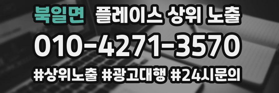 북일면 플레이스 상위 노출