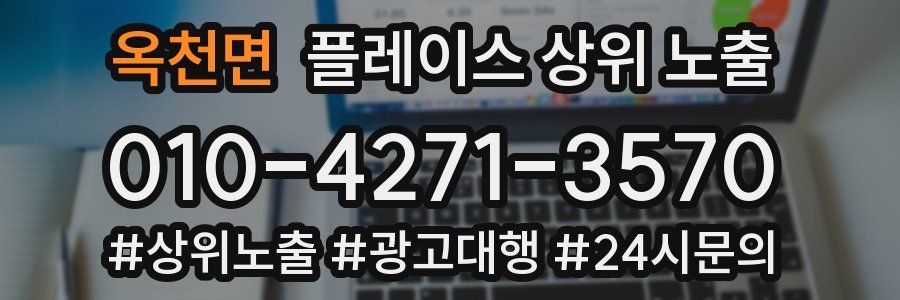 옥천면 플레이스 상위 노출