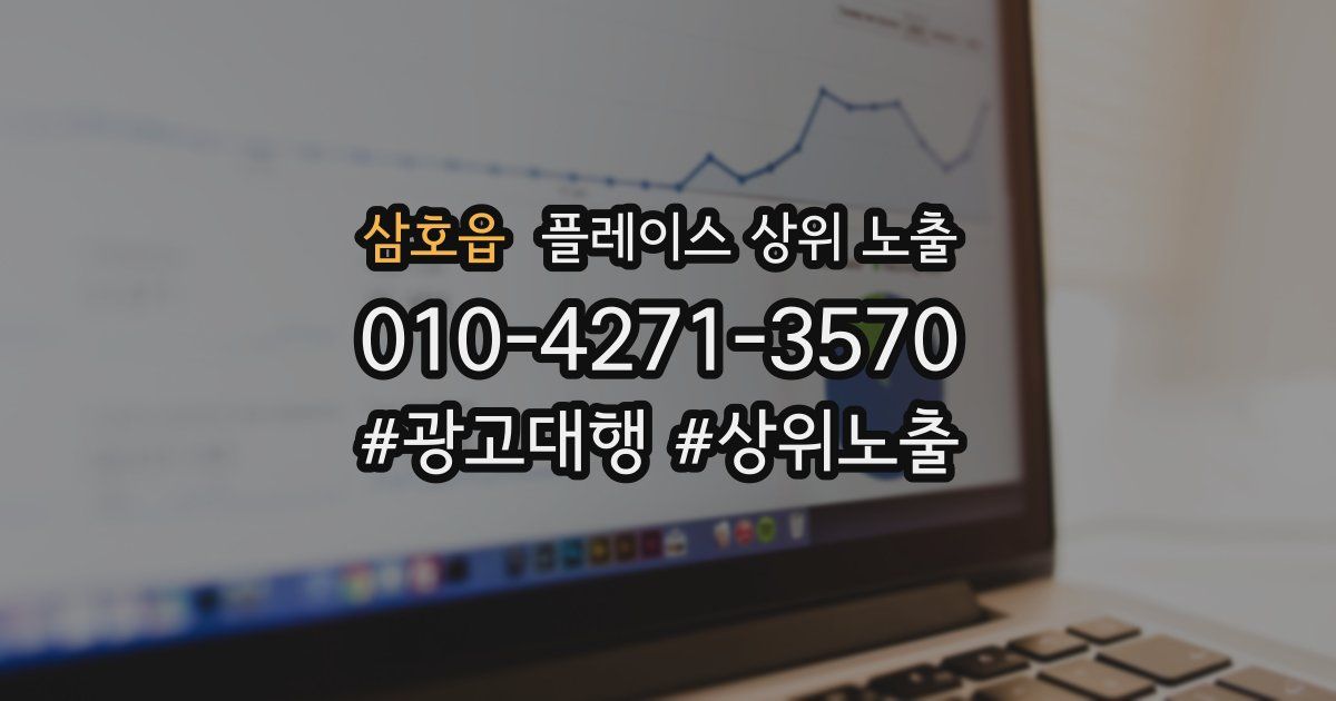 삼호읍 플레이스 상위 노출