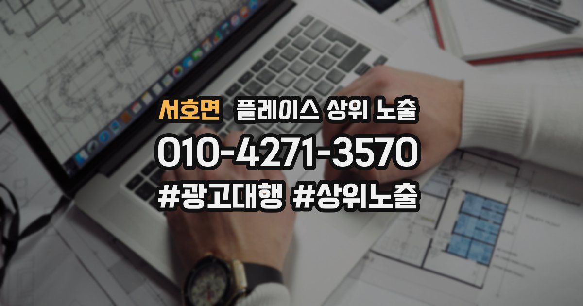 서호면 플레이스 상위 노출