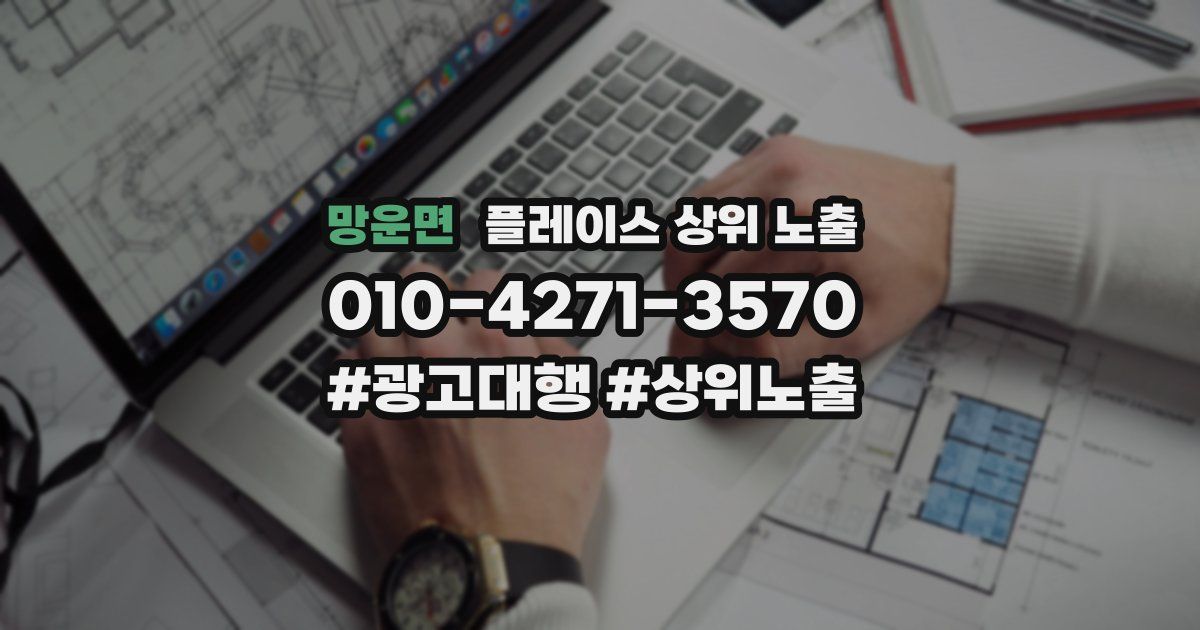 망운면 플레이스 상위 노출