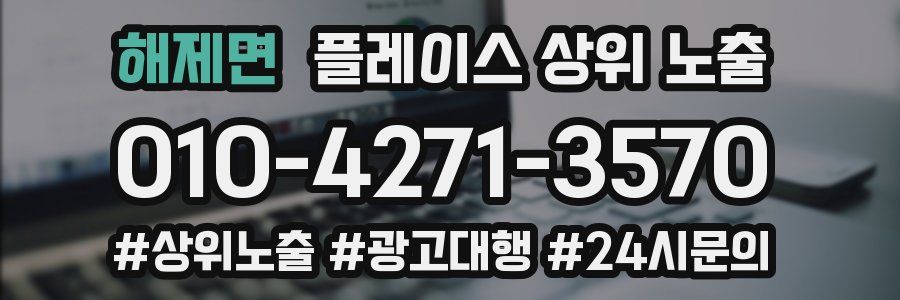 해제면 플레이스 상위 노출