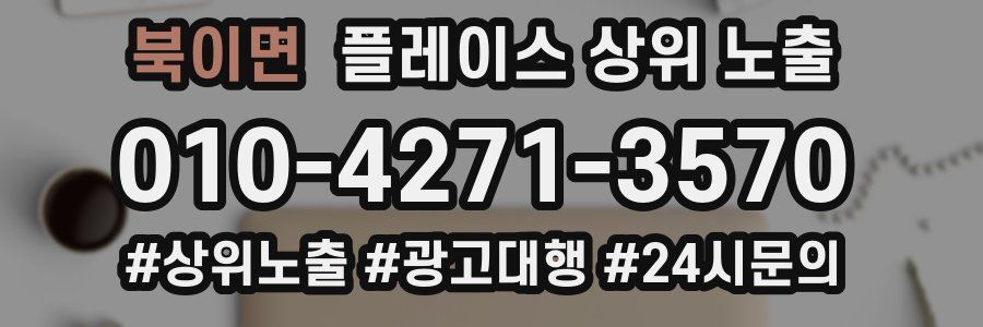 북이면 플레이스 상위 노출