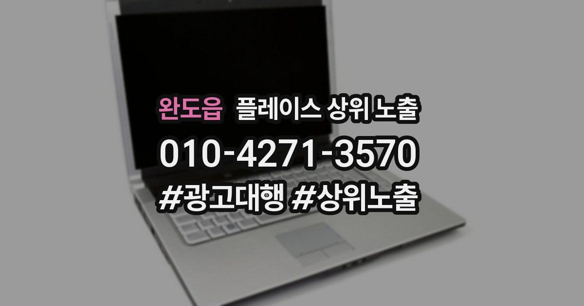 완도읍 플레이스 상위 노출