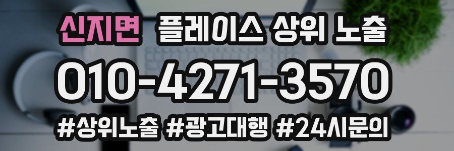 신지면 플레이스 상위 노출