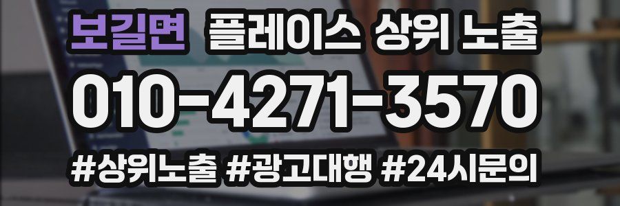 보길면 플레이스 상위 노출