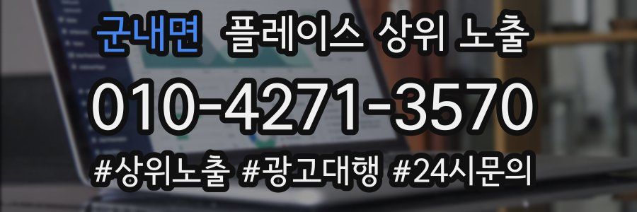 군내면 플레이스 상위 노출