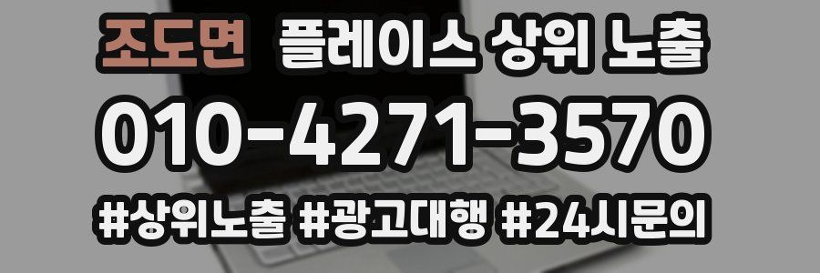 조도면 플레이스 상위 노출