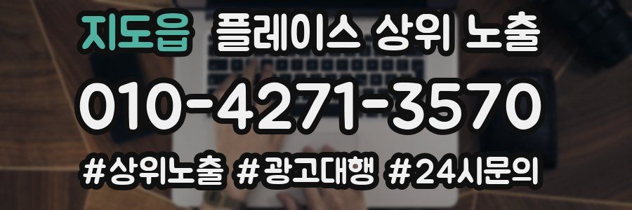 지도읍 플레이스 상위 노출