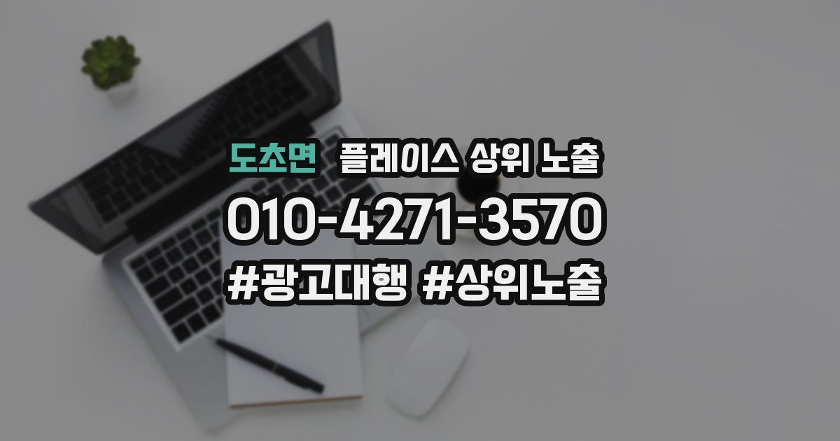 도초면 플레이스 상위 노출
