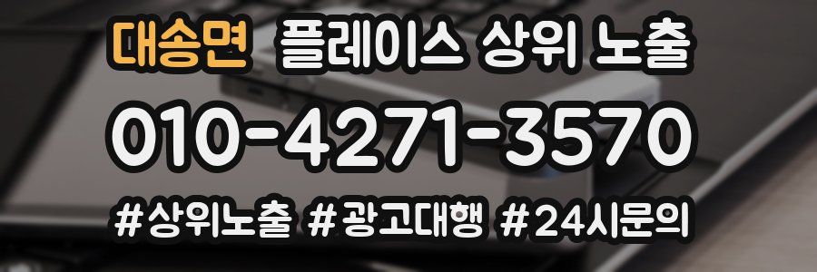 대송면 플레이스 상위 노출