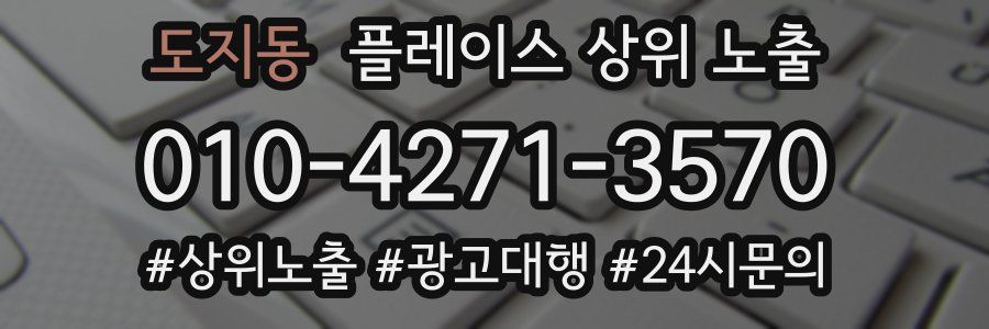 도지동 플레이스 상위 노출