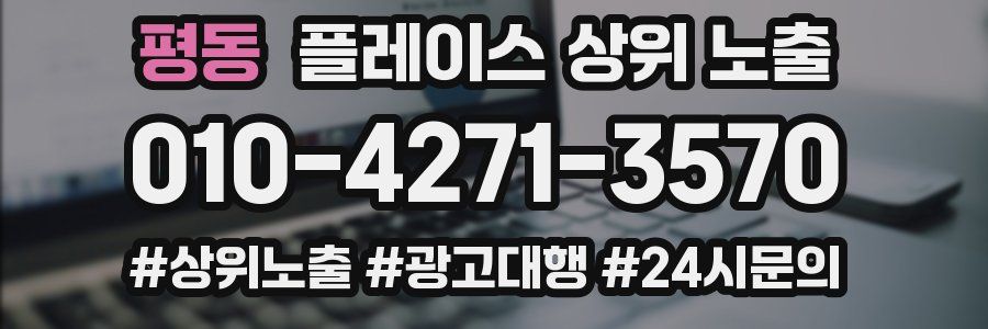 평동 플레이스 상위 노출