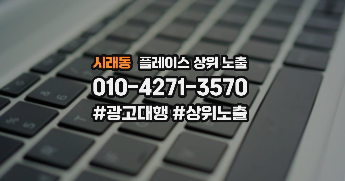 시래동 플레이스 상위 노출