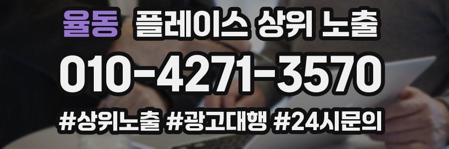 율동 플레이스 상위 노출