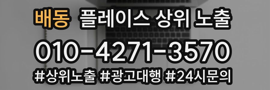 배동 플레이스 상위 노출