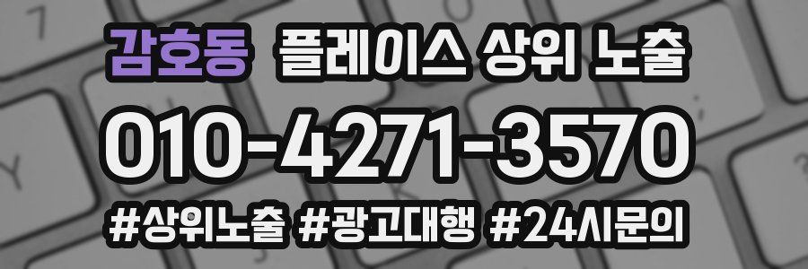 감호동 플레이스 상위 노출