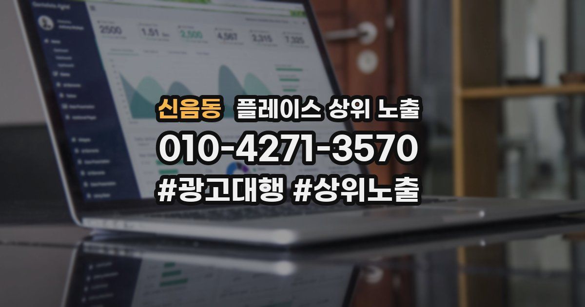 신음동 플레이스 상위 노출