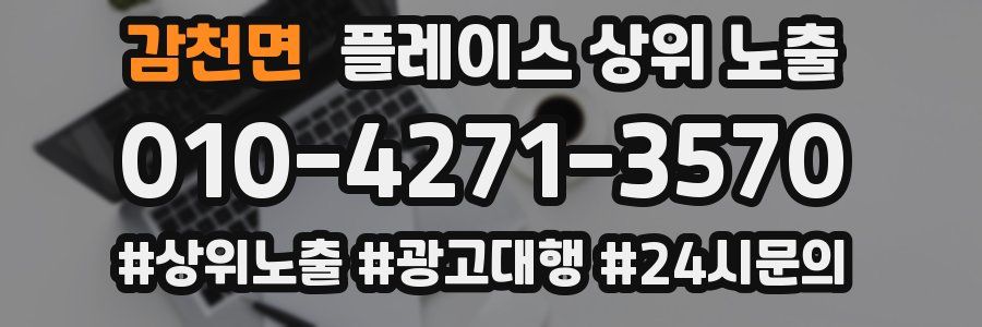 감천면 플레이스 상위 노출
