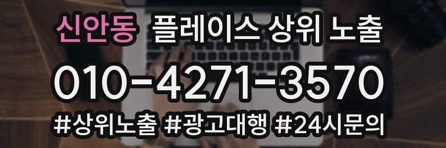 신안동 플레이스 상위 노출