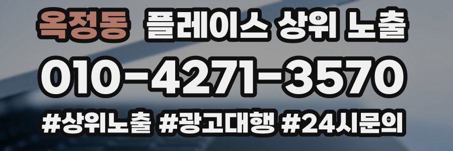 옥정동 플레이스 상위 노출