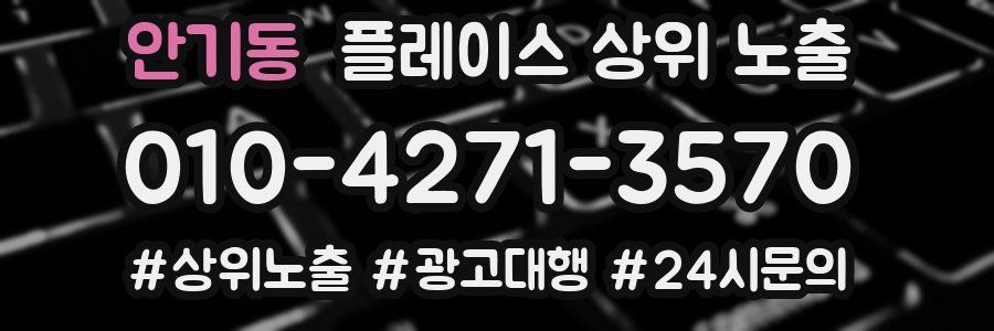 안기동 플레이스 상위 노출