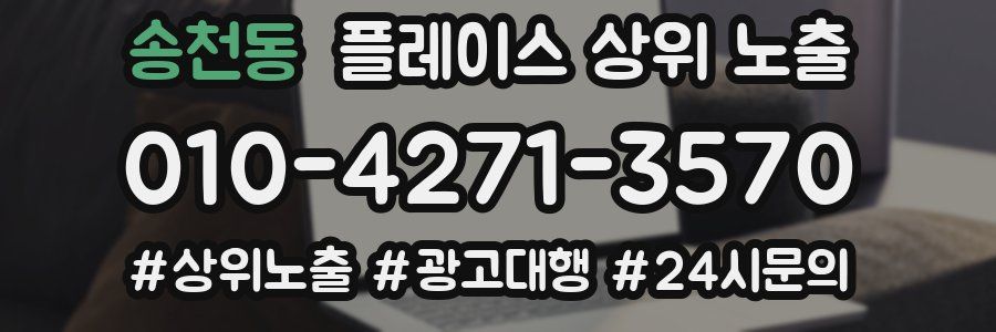 송천동 플레이스 상위 노출