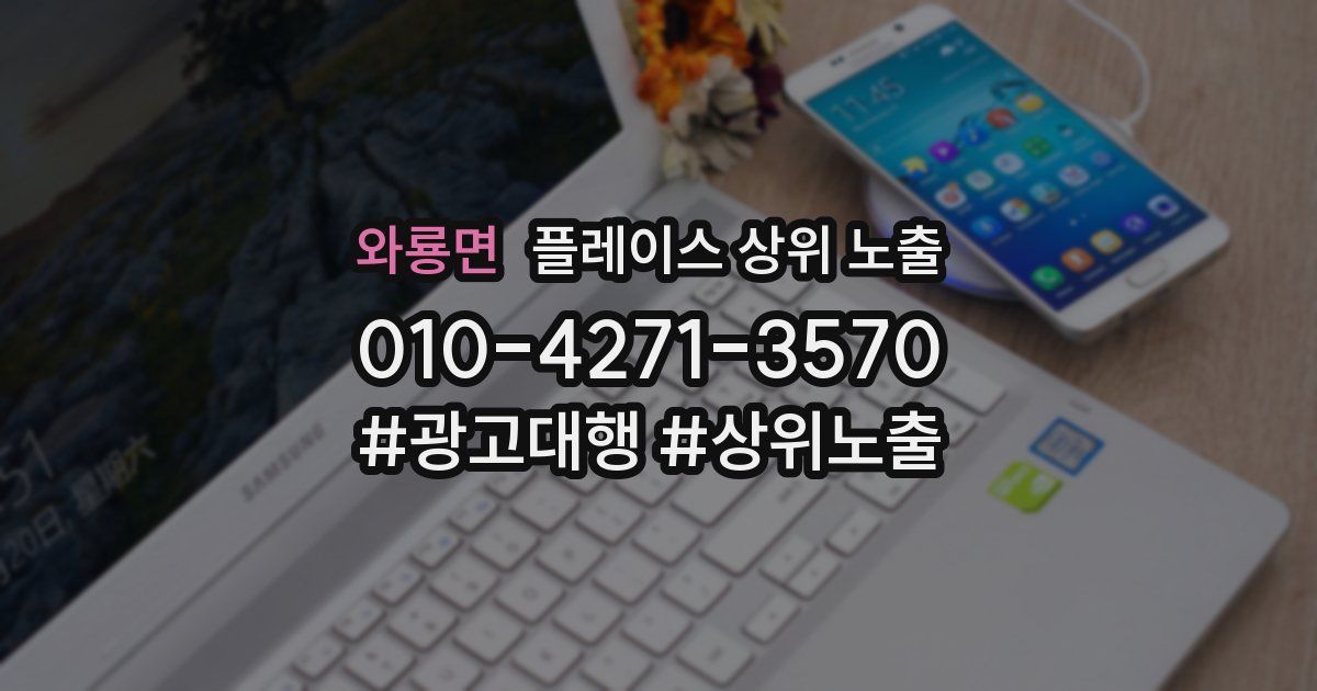 와룡면 플레이스 상위 노출
