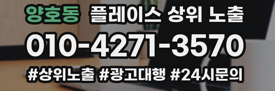 양호동 플레이스 상위 노출