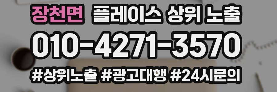 장천면 플레이스 상위 노출