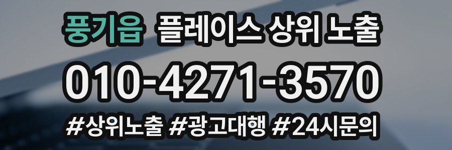 풍기읍 플레이스 상위 노출