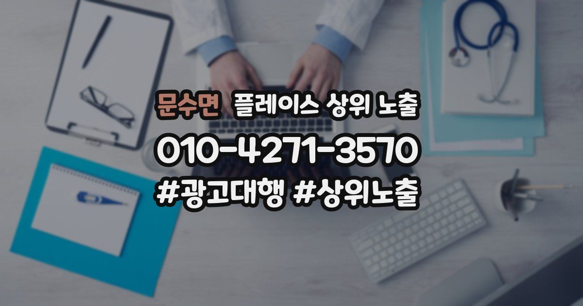 문수면 플레이스 상위 노출