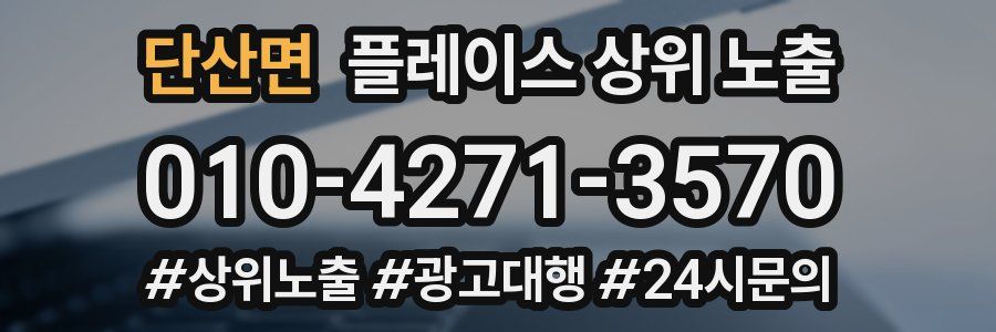 단산면 플레이스 상위 노출