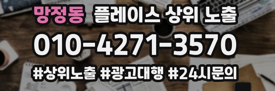망정동 플레이스 상위 노출