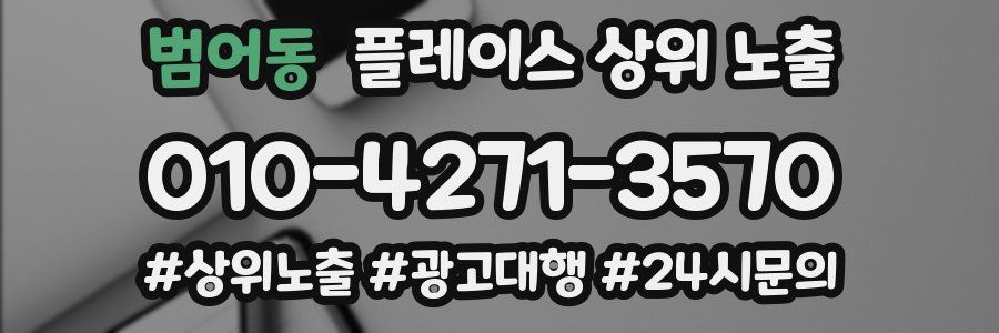 범어동 플레이스 상위 노출