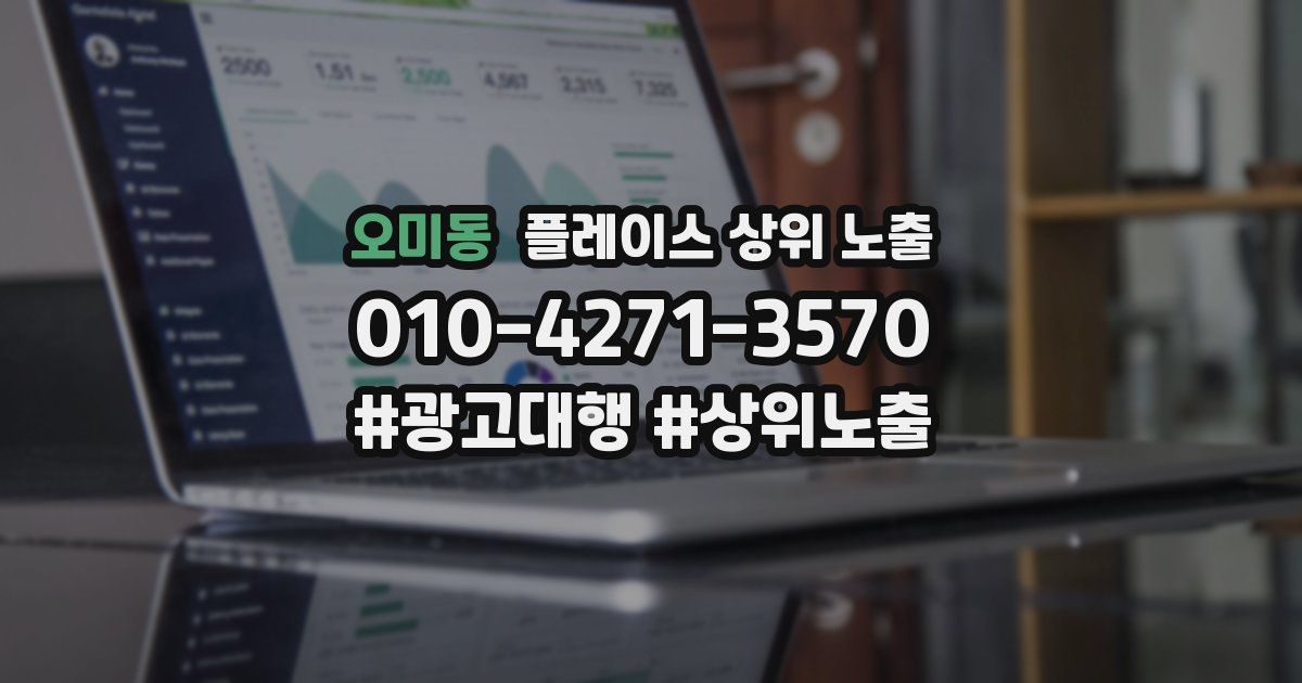 오미동 플레이스 상위 노출