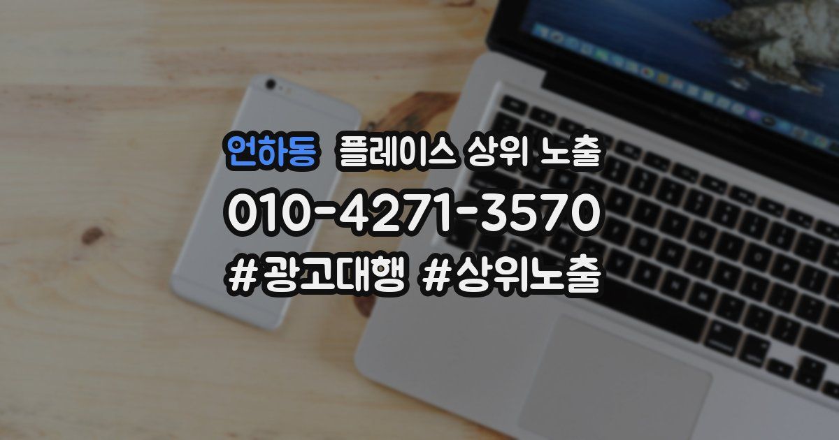 언하동 플레이스 상위 노출