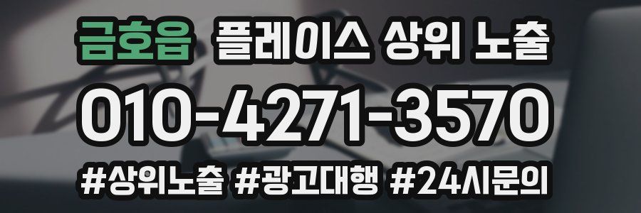 금호읍 플레이스 상위 노출
