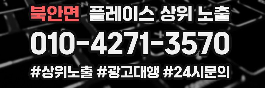 북안면 플레이스 상위 노출