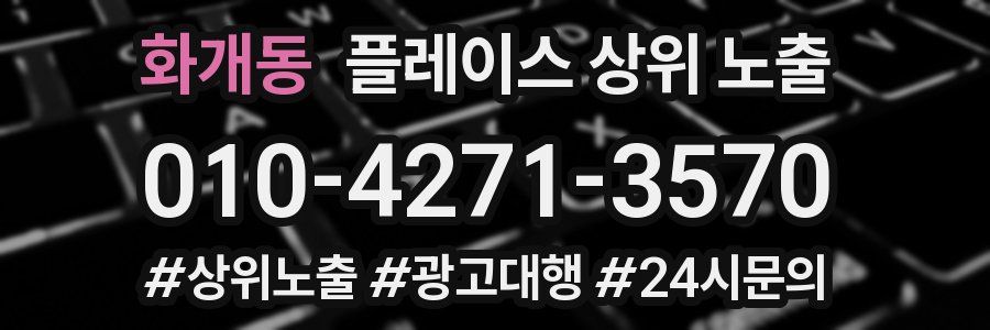 화개동 플레이스 상위 노출
