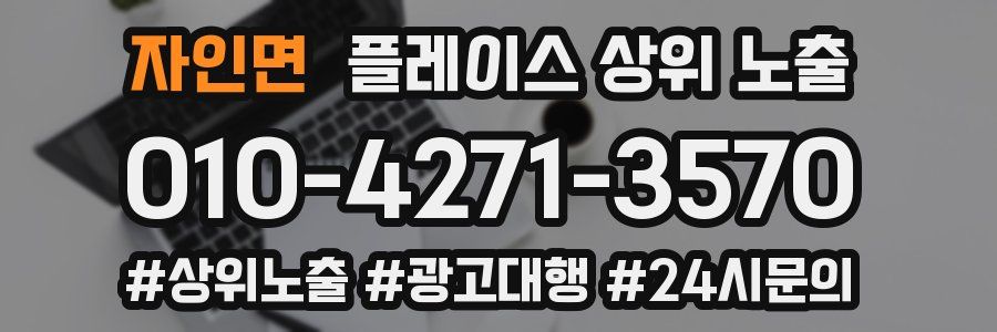 자인면 플레이스 상위 노출