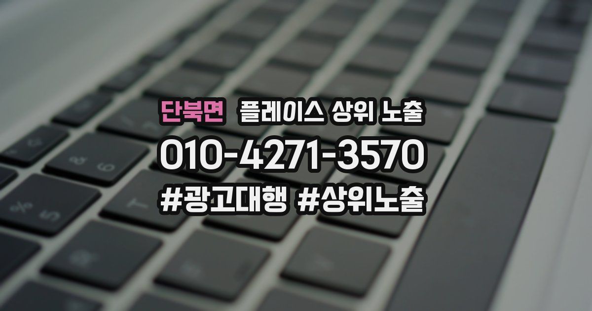단북면 플레이스 상위 노출