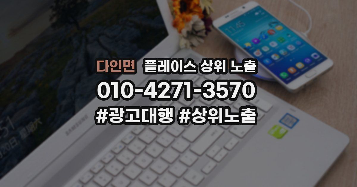 다인면 플레이스 상위 노출